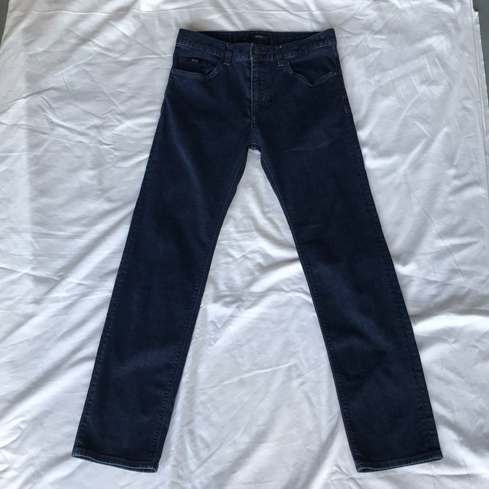 Hugo boss dark denim stretch jeans Sz 30/32
